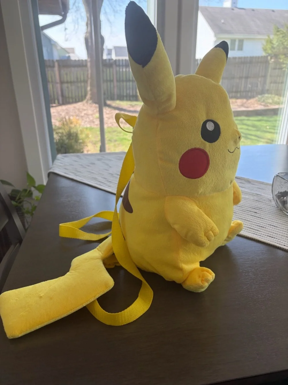 Vintage Pikachu Plush Backpack